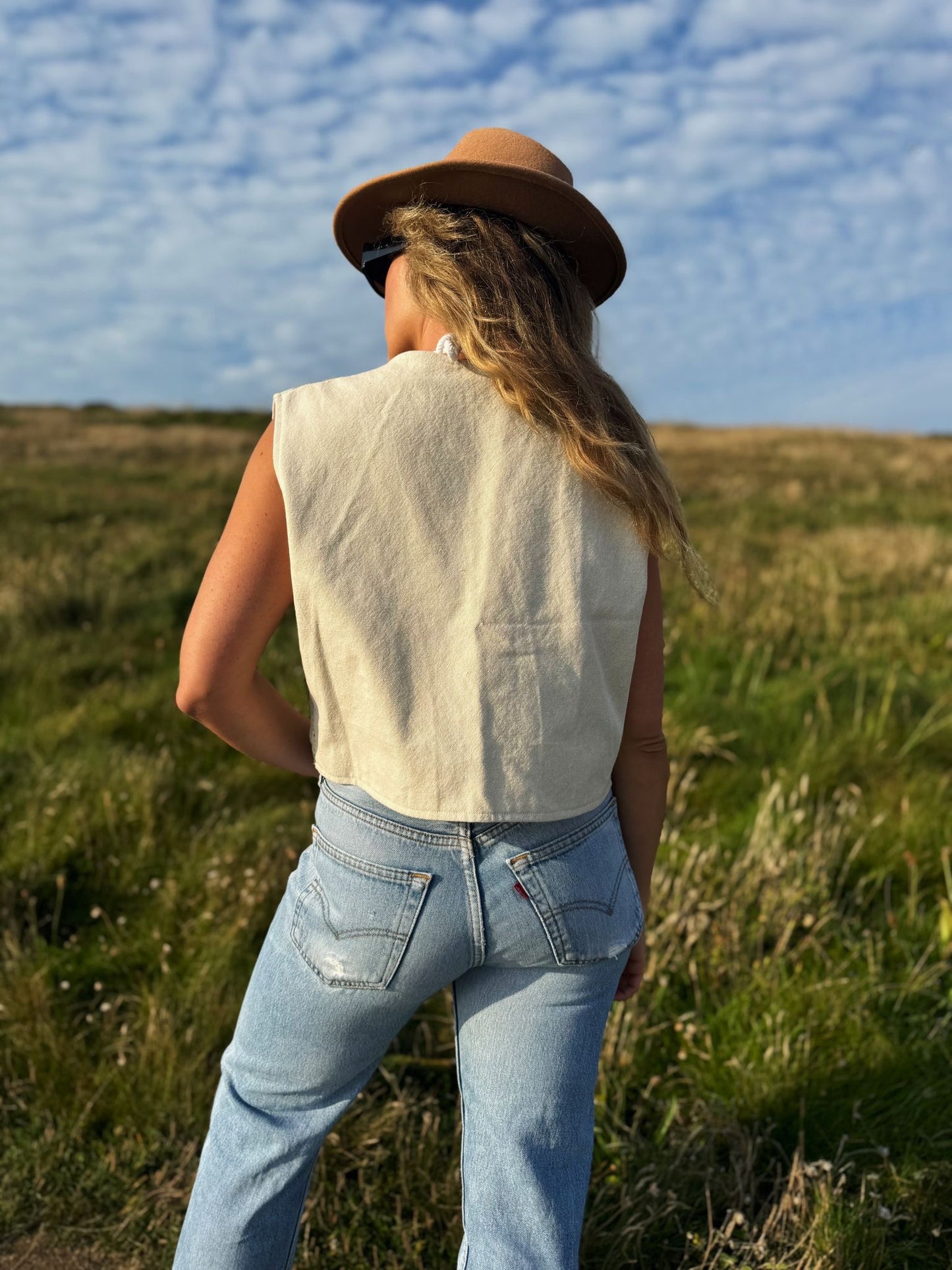 Joni Vintage Patchwork Waistcoat