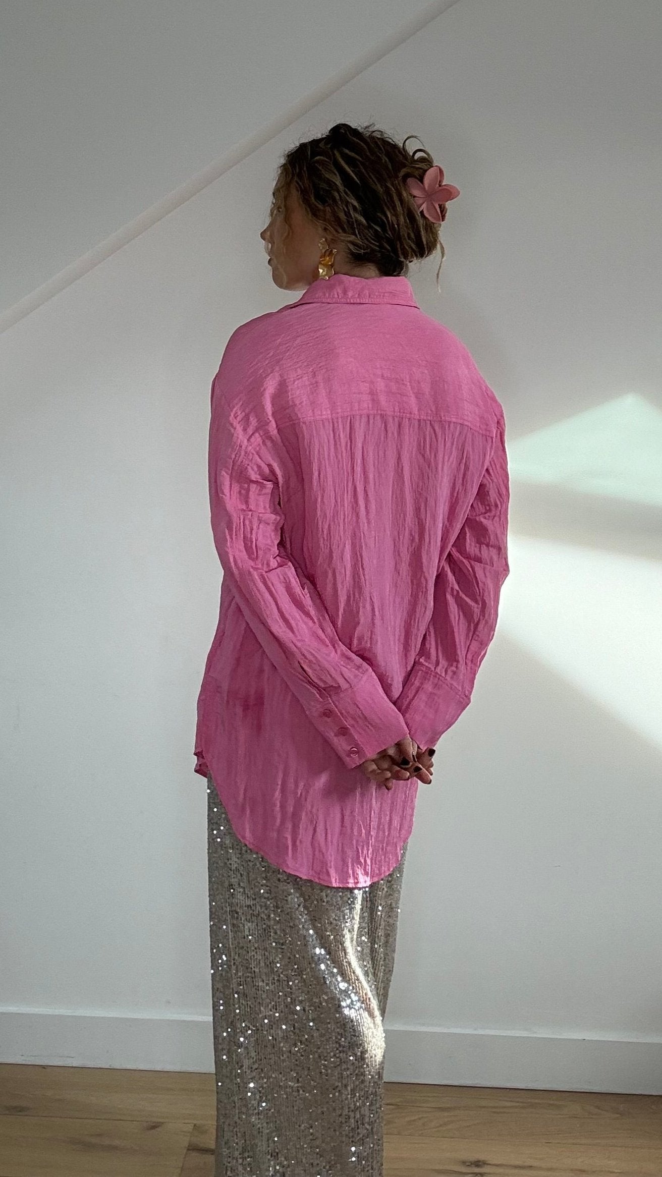 Oversized Pink Shirt