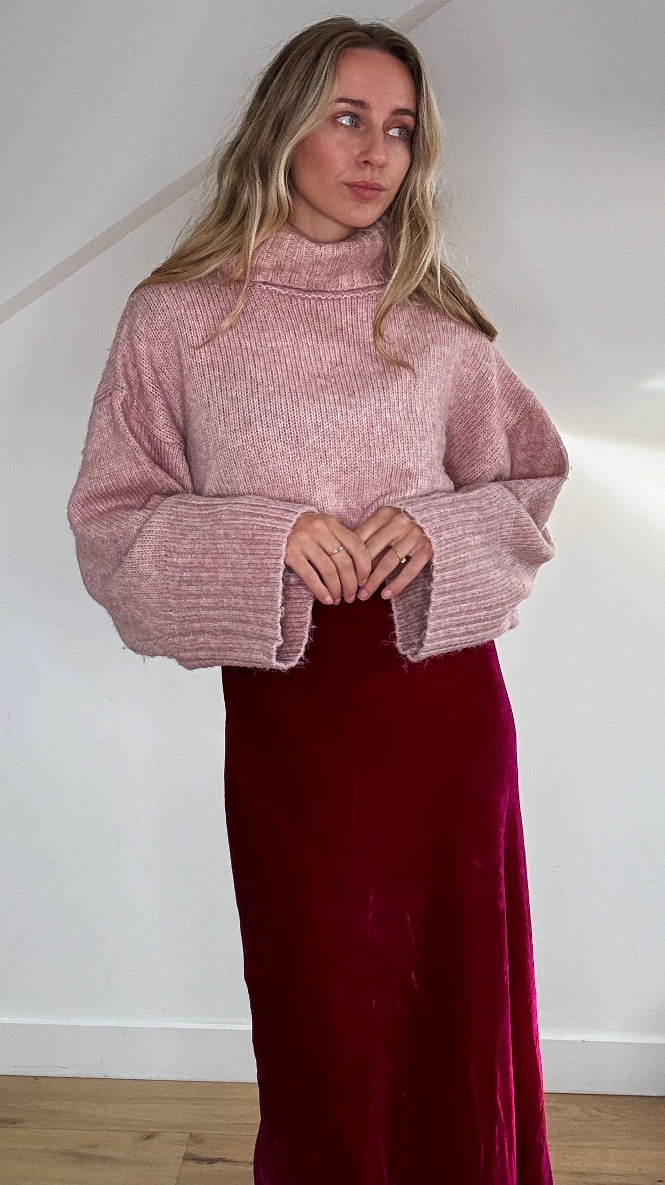 Pink Velvet Dress