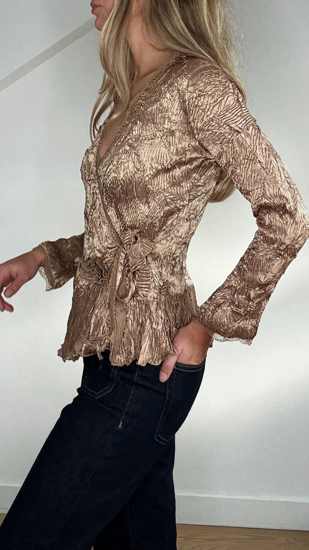 Gold Gerry Weber Wrapover Blouse