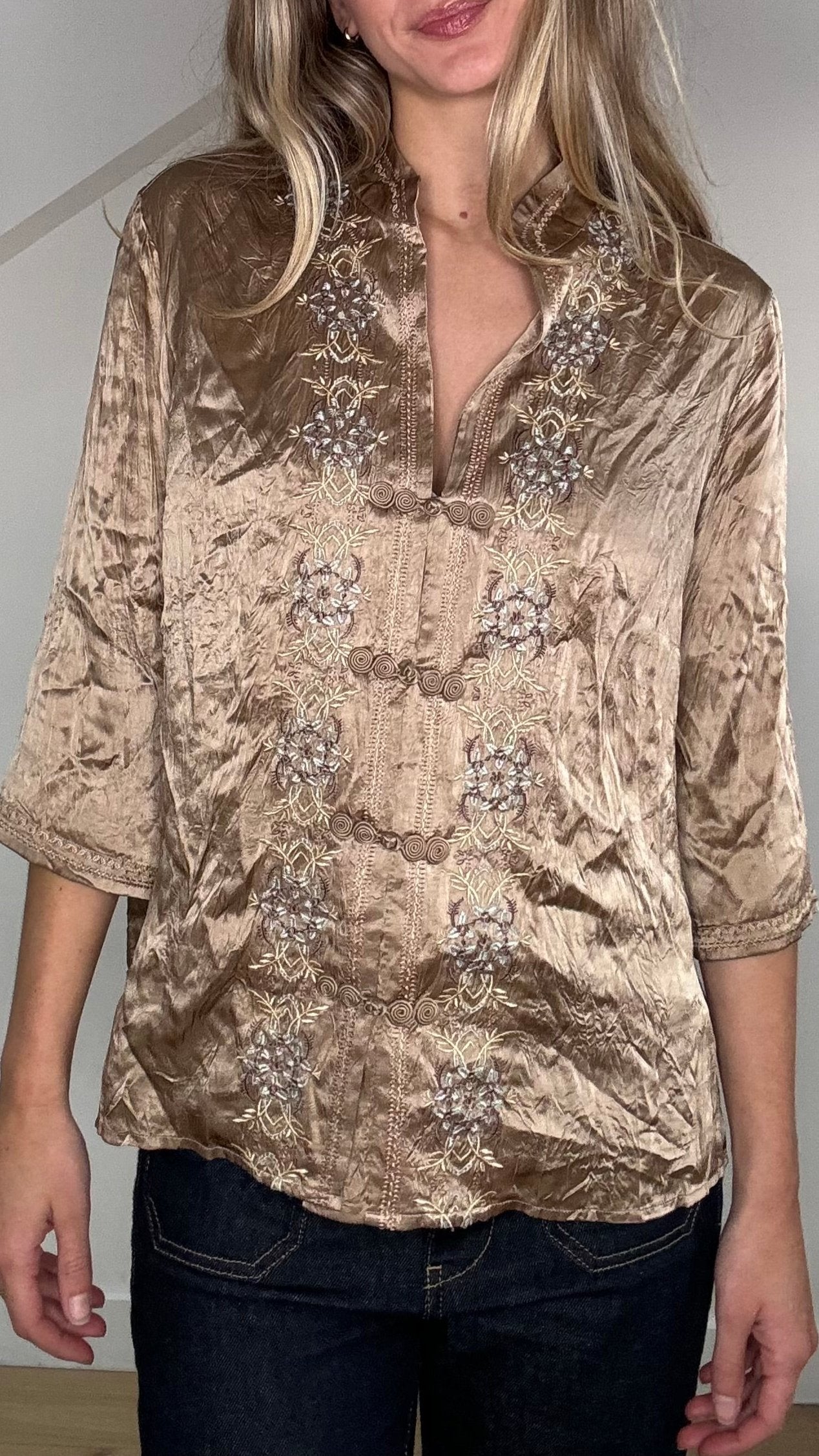 Gold Embellished Blouse