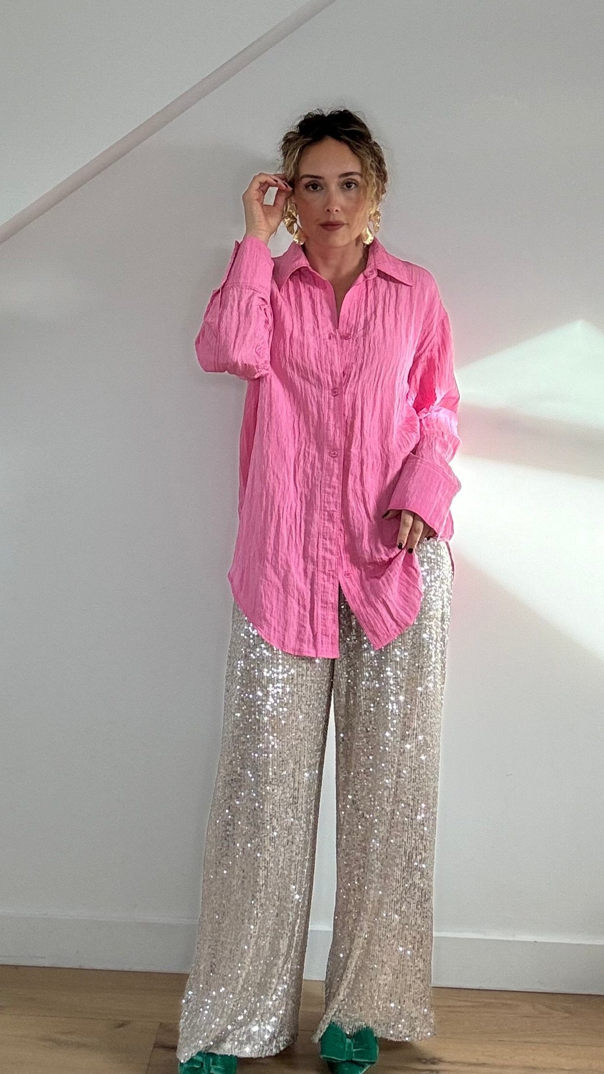 Oversized Pink Shirt