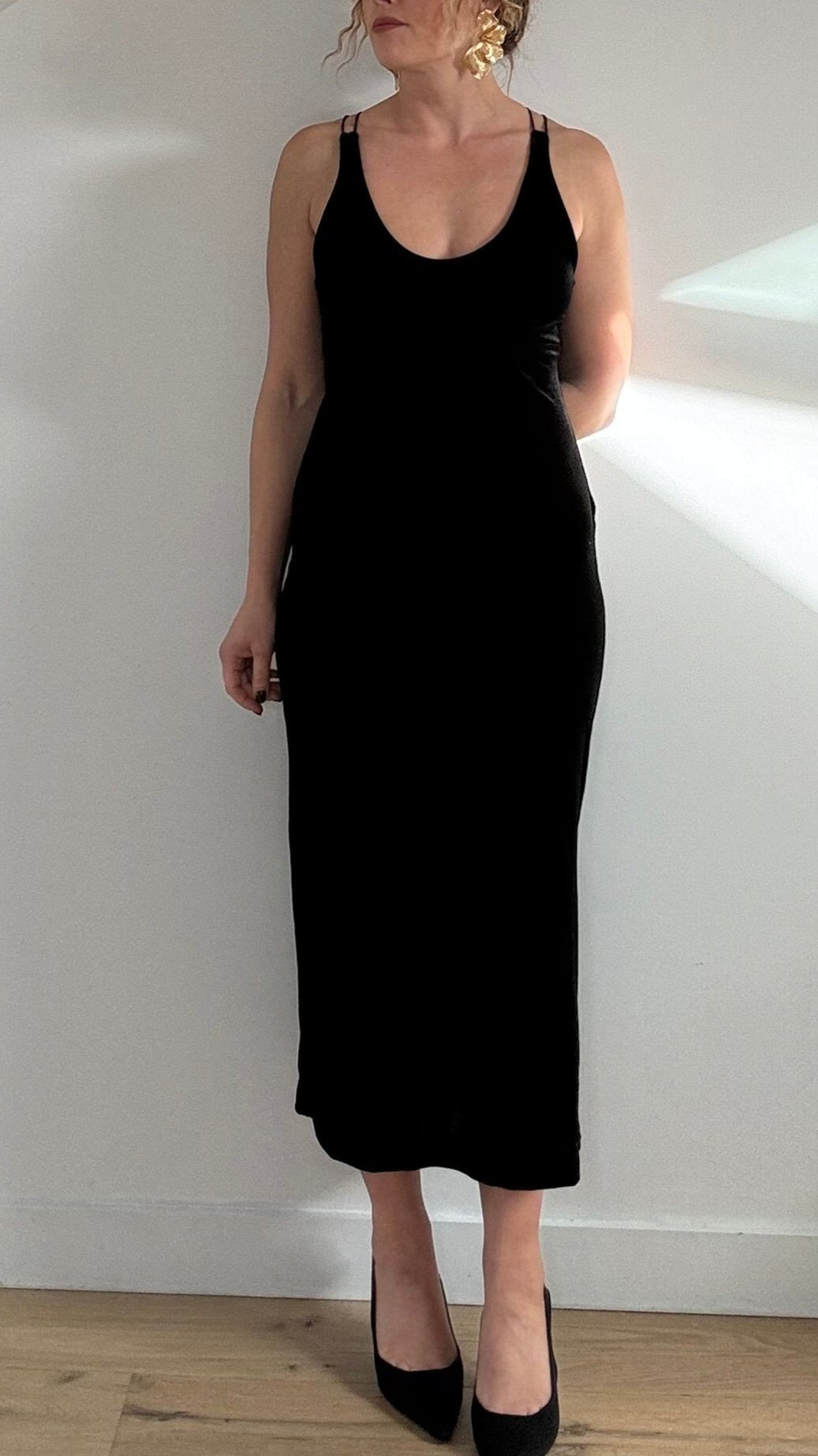 Black Velvet Evening Dress