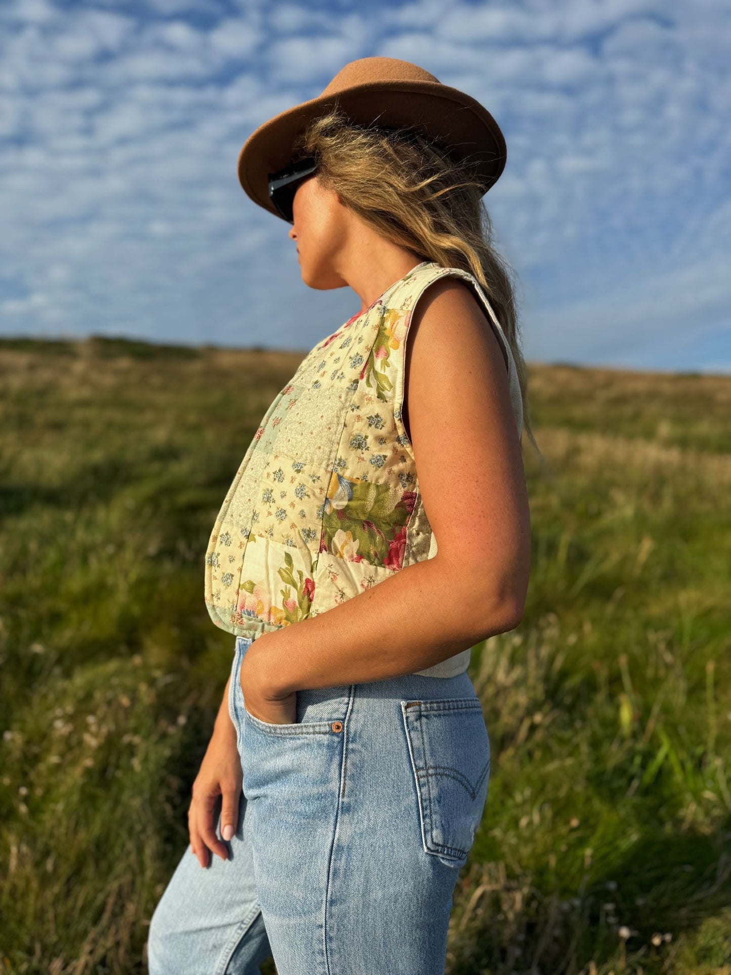 Joni Vintage Patchwork Waistcoat