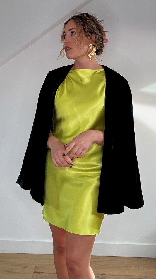 Green Velvet Blazer