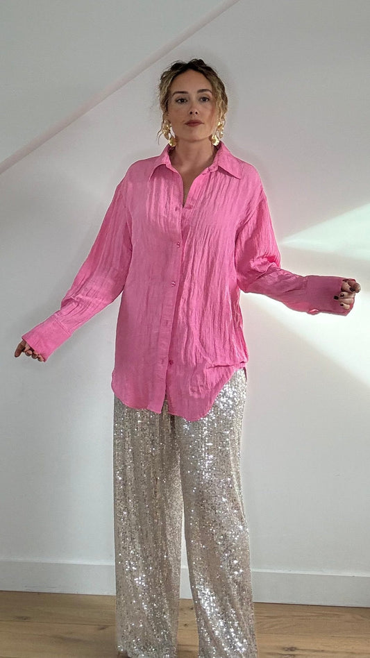 Oversized Pink Shirt