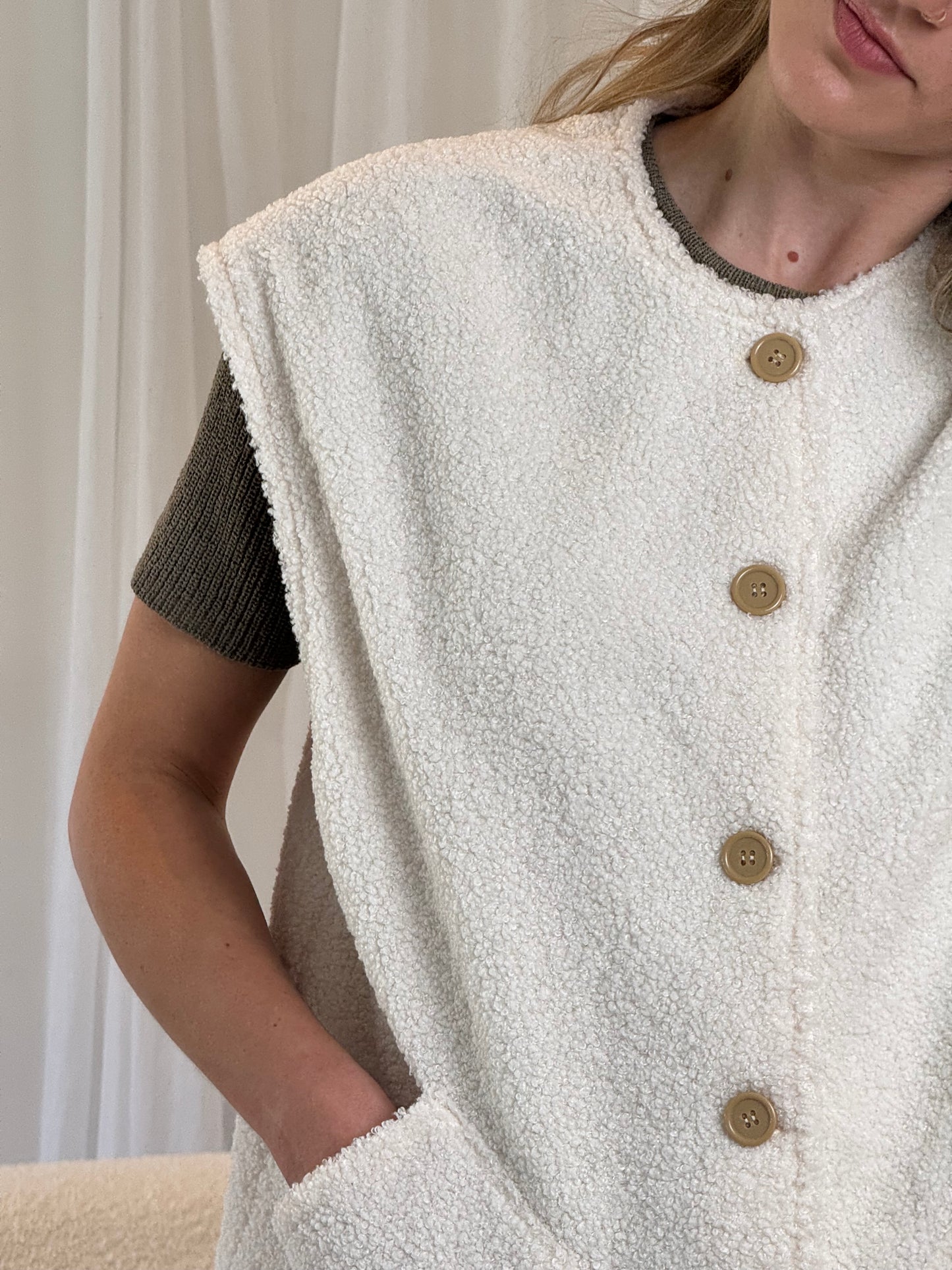 Gigi Cream Gilet